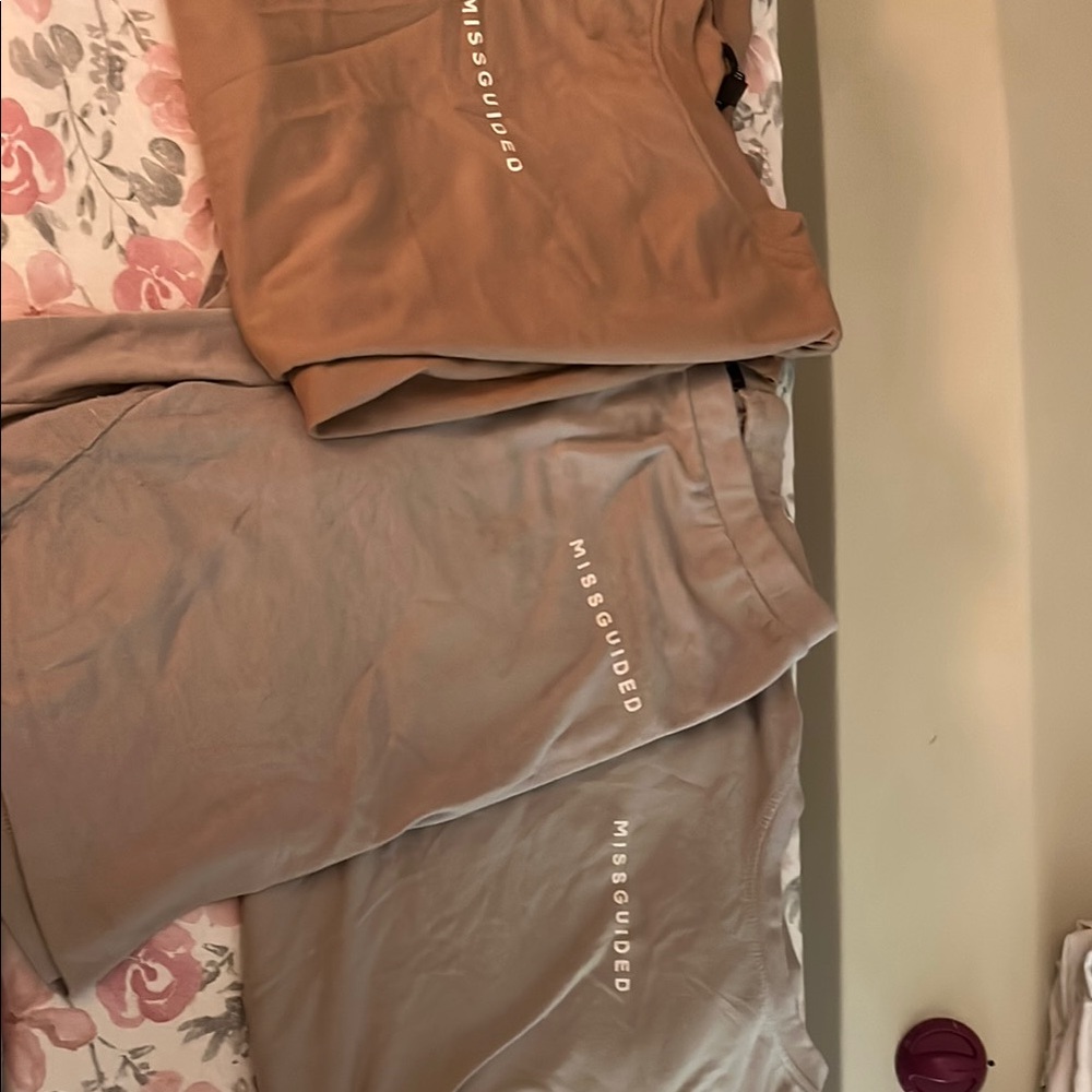 Missguided Camel and Gray Lounge Bundle